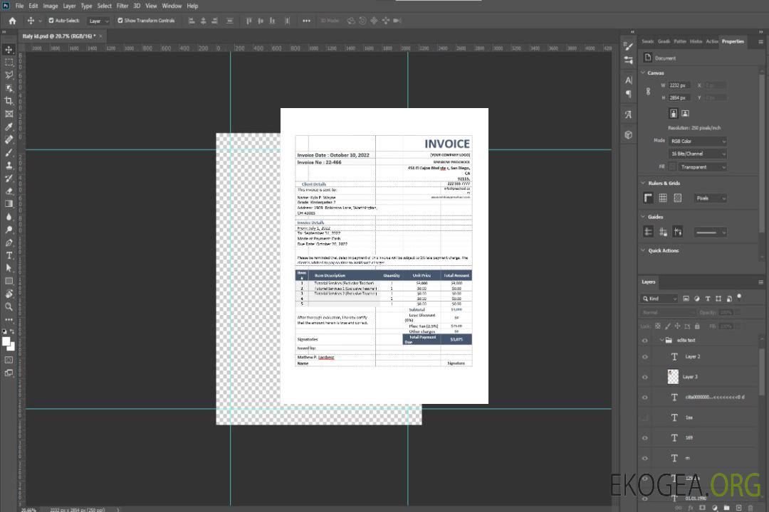 Modèle de facture d'enseignant template Modèle de facture d'enseignant template
